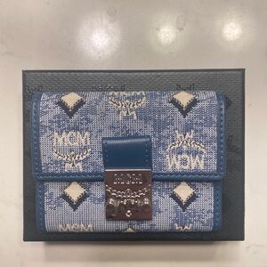 Mcm wallet blue